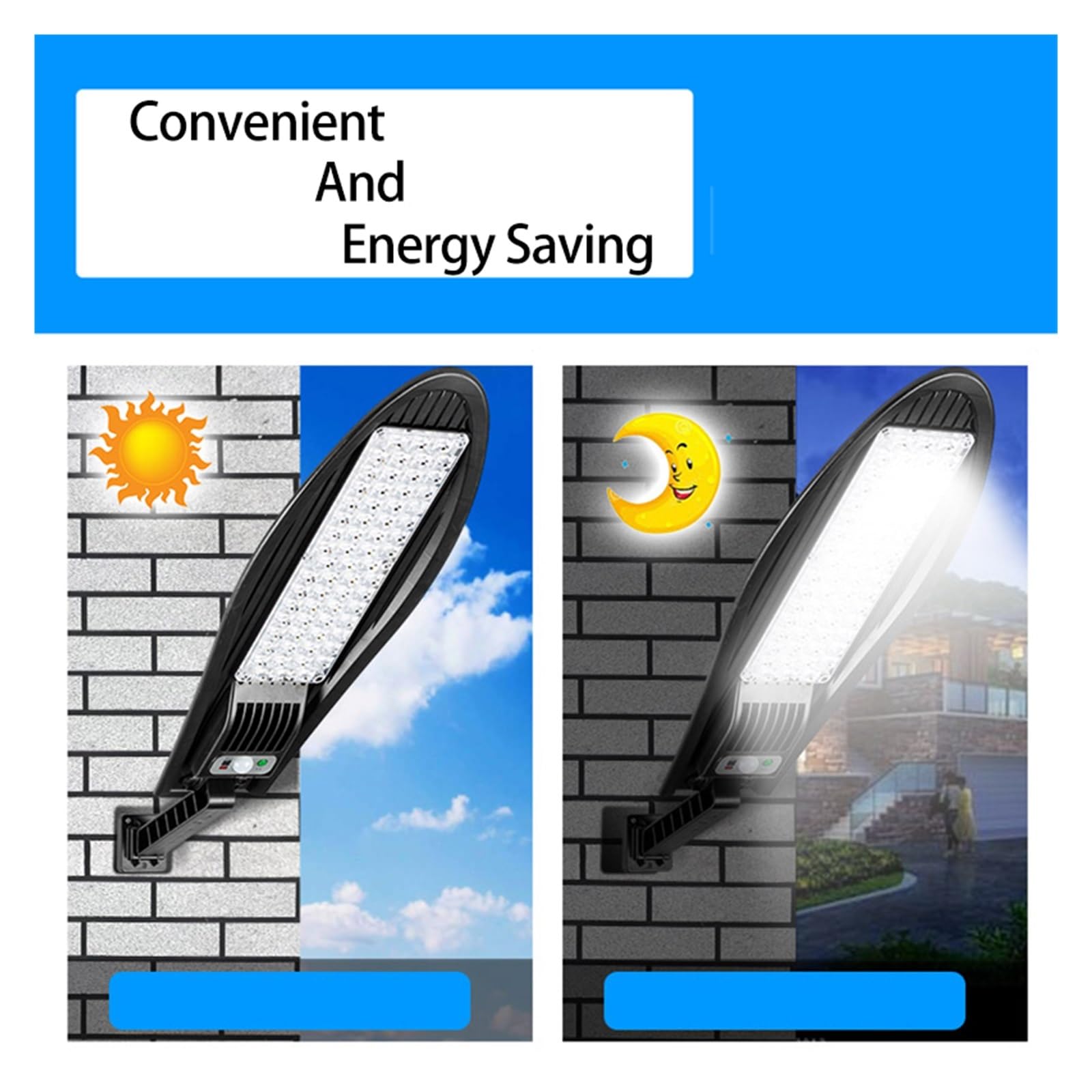 Lampy Solarne Zewnątrz, Potężna lampa słoneczna zewnętrzna IP65 wodoodporna 4000Mah oświetlenie uliczne czujnik ruchu słoneczna lampa ścienna indukcyjna do domu w ogrodzie,Do ogrodu, ulicy, werandy(1