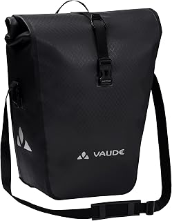 VAUDE Fahrradtasche für Gepäckträger Aqua Back Single 1 x 24 L, Hinterradtasche wasserdicht, Fahrrad Gepäckträgertasche hinten, einfache Befestigung – Made in Germany, black