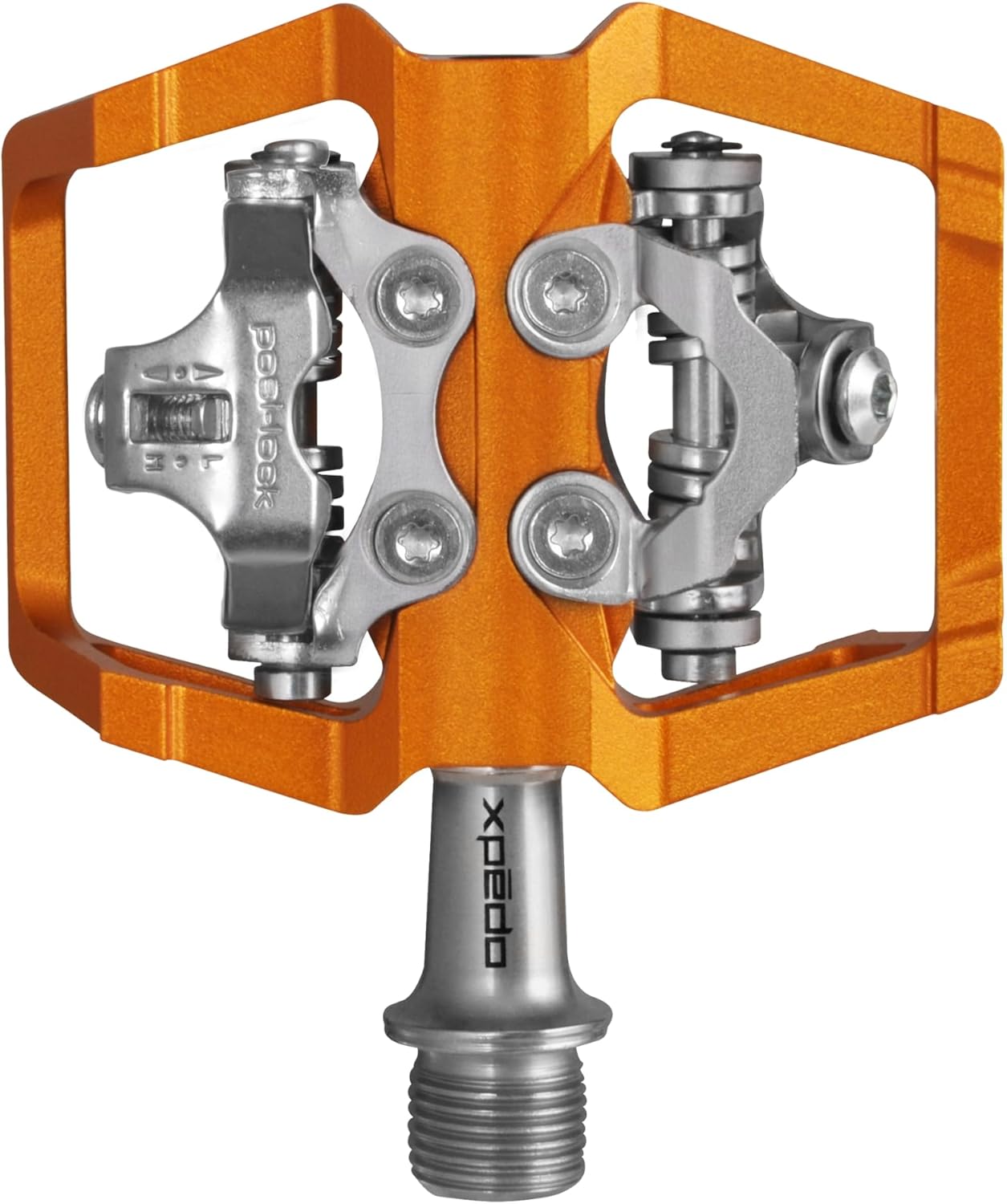 XPEDO Baldwin Clipless Bicycling Pedals | Dual-Sided Platform, 6061 CNC Aluminum Body, Posi-Lock Retention | 6° Float, SPD Compatible, Cromoly Spindle
