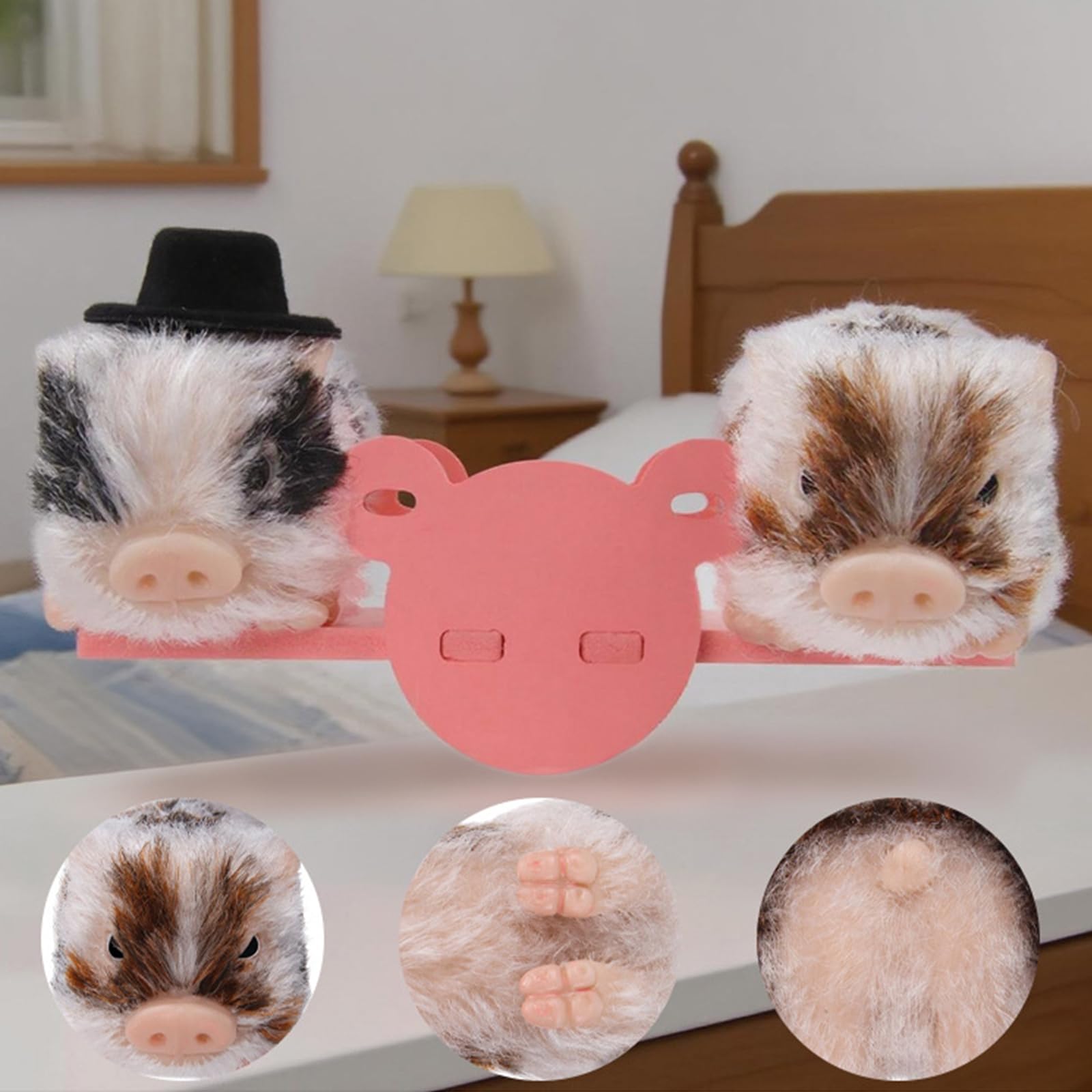 Giocattolo antistress per bambini con design realistico a forma di maialino e gioco creativo in silicone, giocattolo antistress
