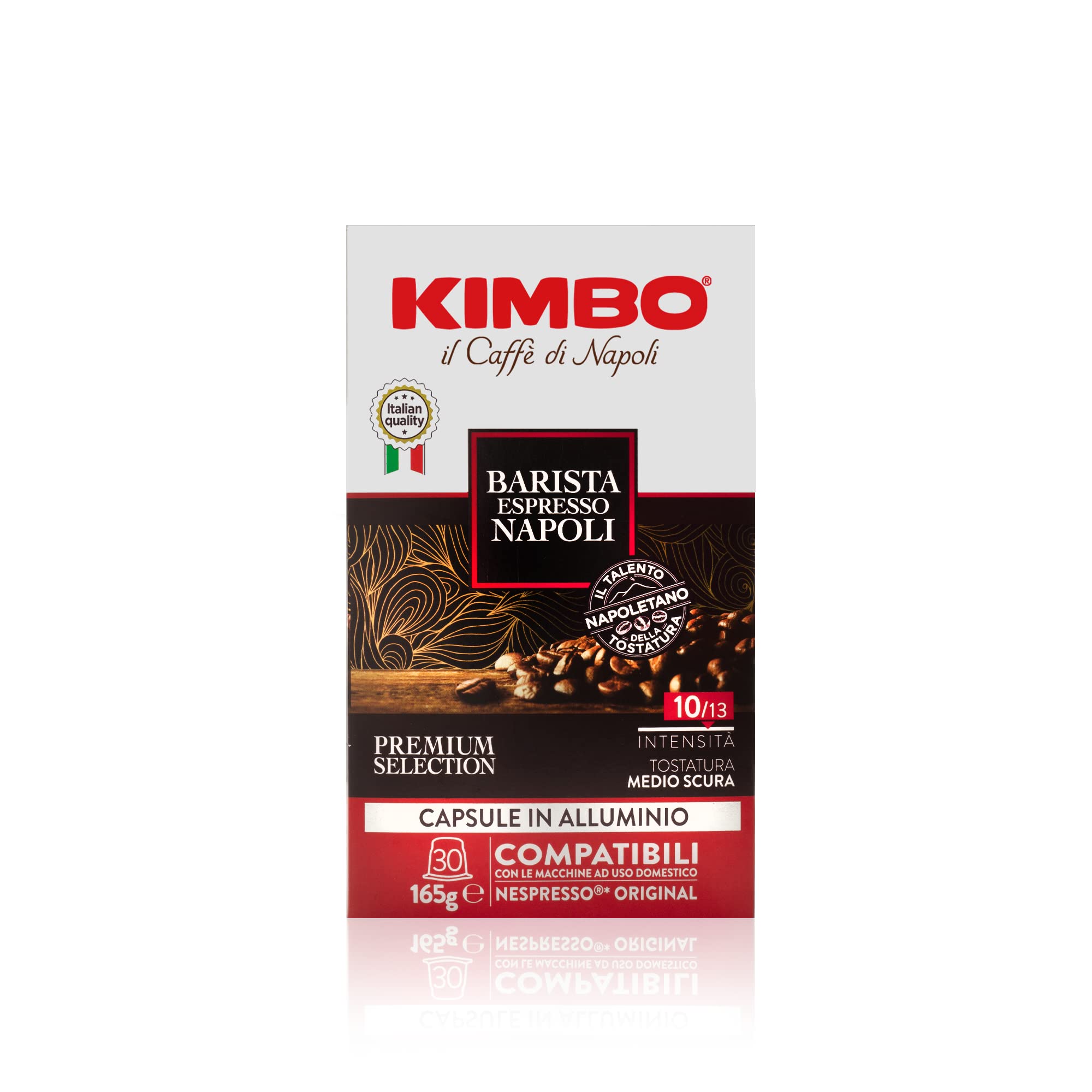Kimbo Capsule Compatibili Nespresso Original in Alluminio - 30 Capsule - Barista Espresso Napoli