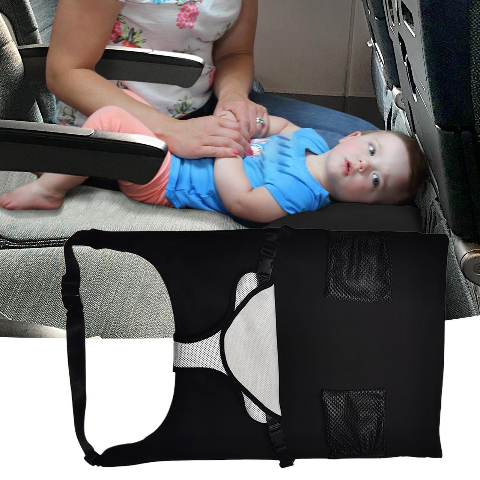 JINGLING Lit Portable Pour Jeune Enfant - Hamac Bébé Pliable Pour Avion, Voiture Et Voyage