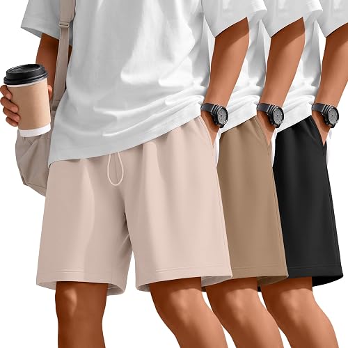 JoyMotion 3 Pack Boys Athletic Shorts, 3-Color, 13-14 Years