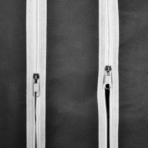 Miniatura 6 de loibinfen Armario de tela con compartimentos y varillas, armario plegable, portátil, armario de tela, armario, organizador de ropa, 17.7 x 59 x 69