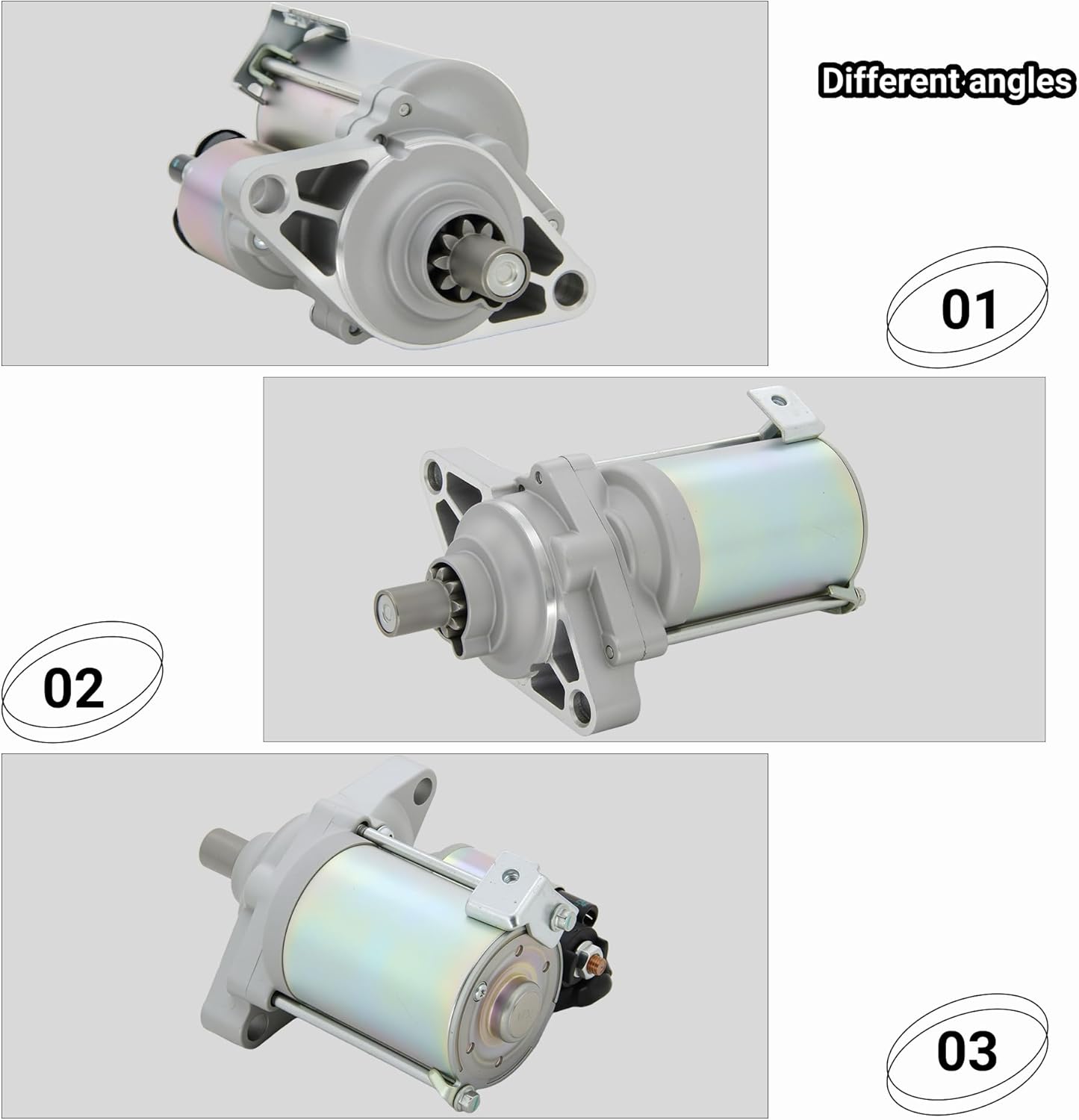 17728 New Starter Compatible with Honda Accord 1995-2007,Odyssey 1999-2006 & Acura CL 1997-2003, Pilot 2003-2005, TL, MDX, 2.7L 3.0L 3.2L 3.5L, 12V 1.6KW 9 Teeth, Replace# 06312-P8A-5050,410-54027