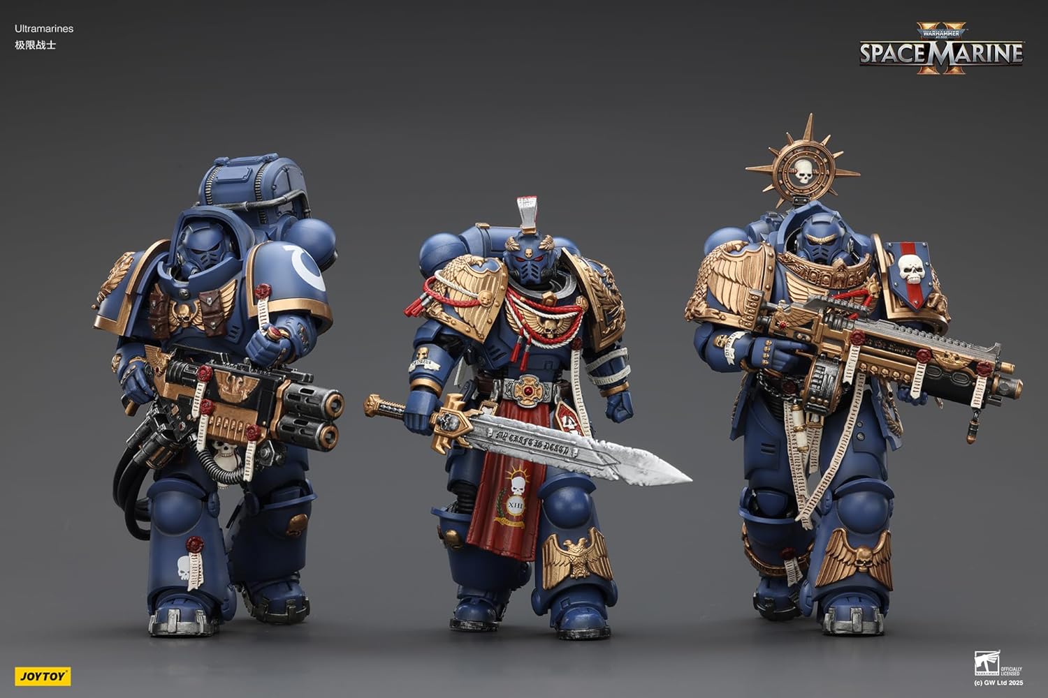 JOYTOY Warhammer 40K 1/18 Collectible Action Figure Ultramarines Set-of-3