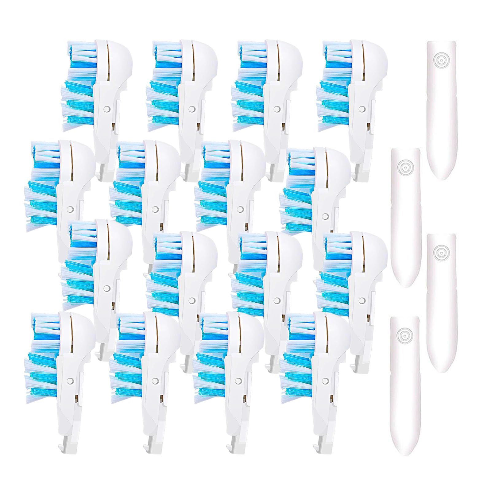 Sensitive Replacement Electric Replacement Toothbrush Heads 16 Count Dual Clean Rotating Sets Compatible with Braun Oral B Cross