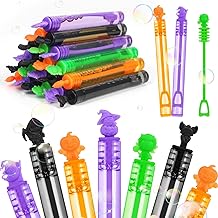 JOFONY Bubbles For Kids, 24PCS Halloween Bubble Tubes with Wand Halloween Mini Bubble Wands Bubble Kids Toy Party Bag Fillers for Trick or Treat