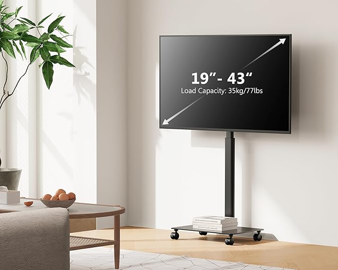 Soporte para TV rodante FITUEYES para pantallas de 19 a 43 pulgadas miniatura 7