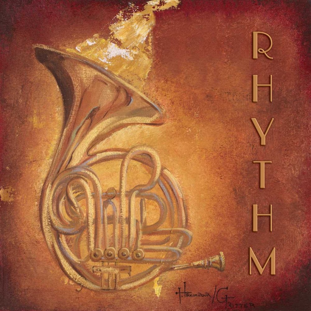 TELA-FRAMED-con-AMERICAN-BOX Rhythm Hakimipour-Ritter - Piazza musicale Stampa artistica blues flusso jazz ritmo musica sassofono corno francese Cornice galleggiante 24_X_24_in