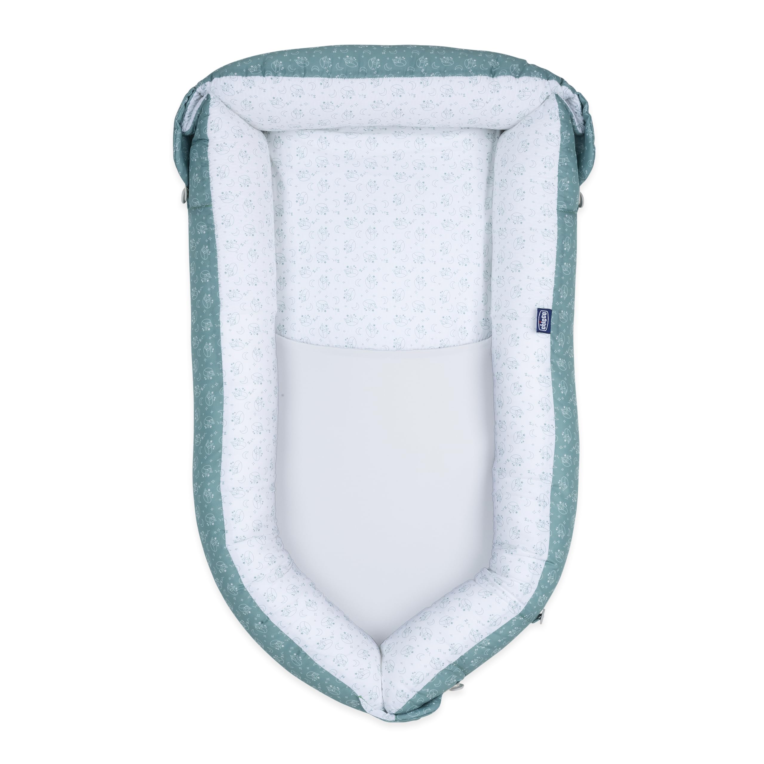 Chicco Mummy Pod, Riduttore Culla e Lettino, Impermeabile e Traspirante, con Speciale Rete 3D e Inserto anti-pipì, Regolabile, con 3 Lunghezze, Lavabile a Mano, Riduttore Neonato, Grigio, Foxy