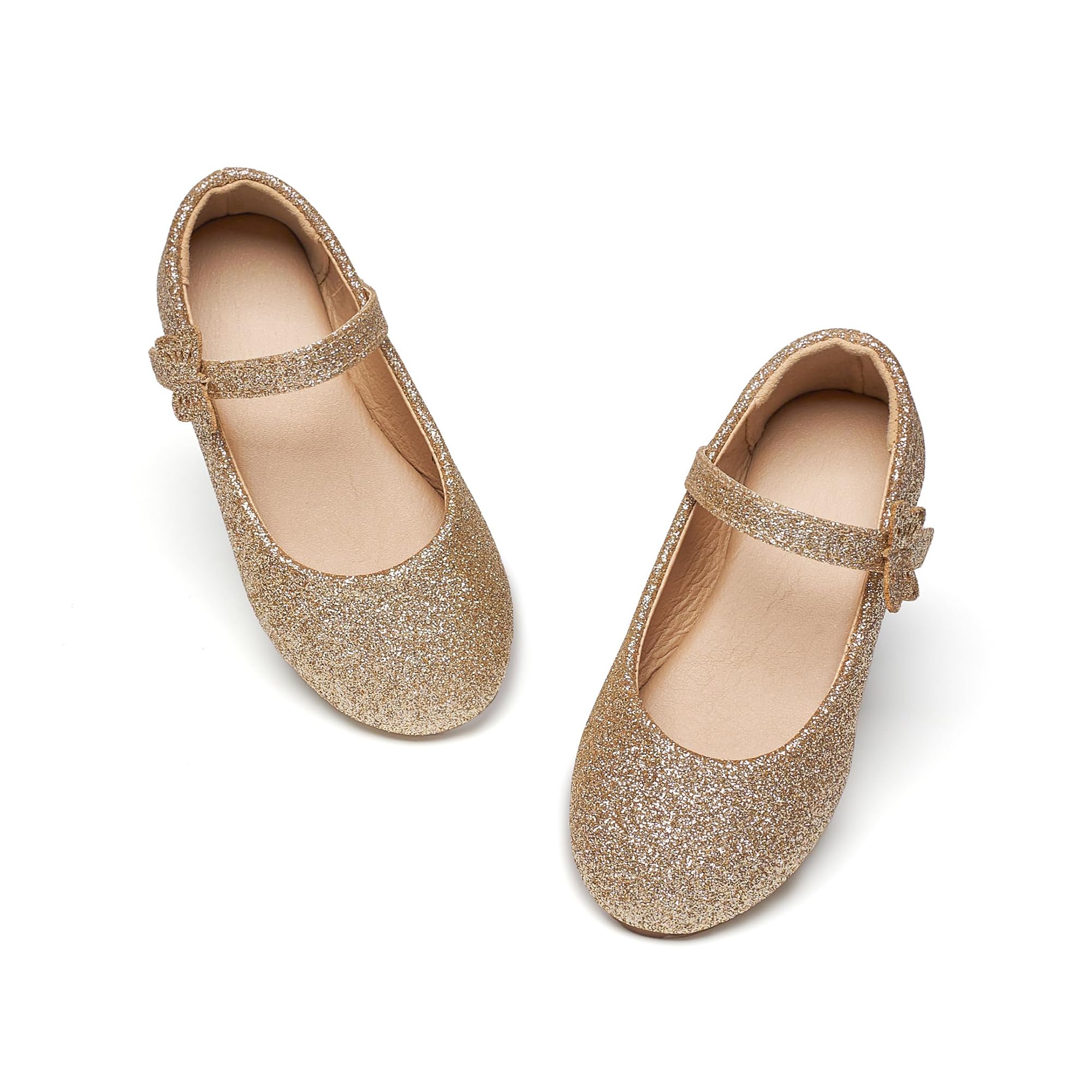 Flaryzone Toddler/Little Girls' Ballerina Flat Mary Jane Princess Dress Shoes - Wedding School Party