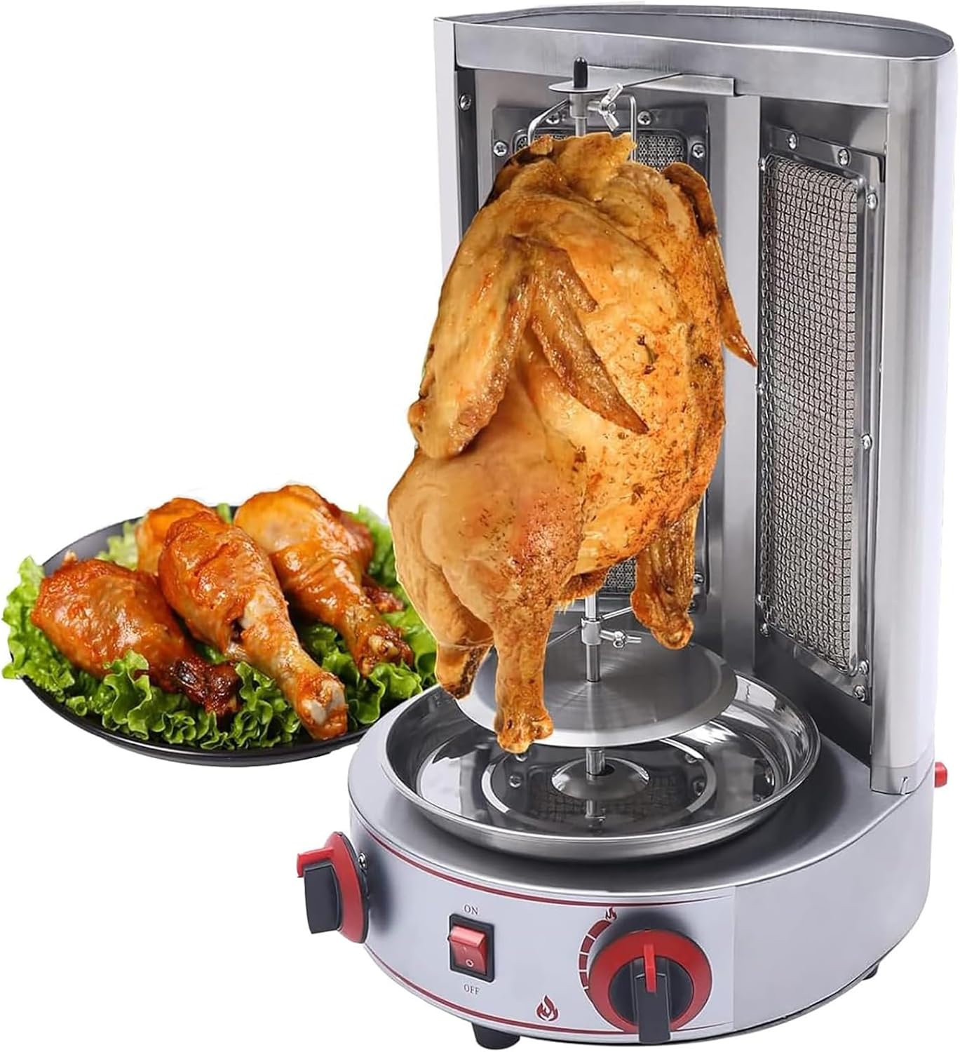 Marke: Kommerzielle Shawarma Grillmaschine: 360° Drehung, Temperaturregelung