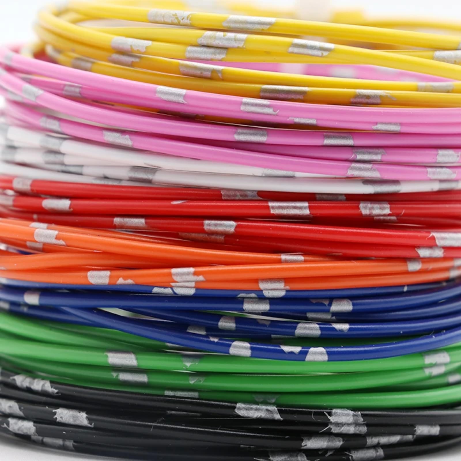 Cavi elettrici 5 50m Automotive Wires Pure Copper Thin PVC Insulation Line 22/20/18/16/14/13 AWG DIY Speaker Audio Cable Car Wire(Red; 20 meters; 22AWG 0.3 square millimeter)
