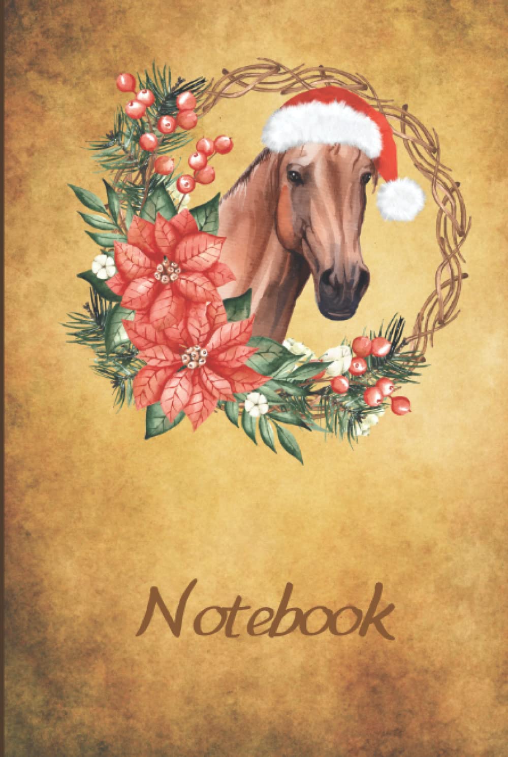 Christmas Horse Journal: College Ruled | 6X9 Inch | 120 Pages