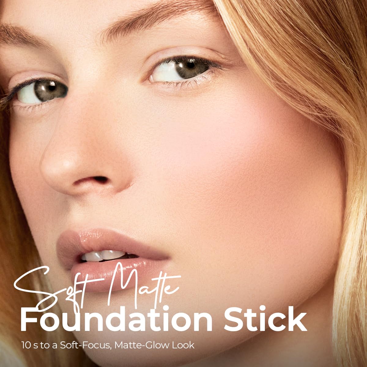 SACE LADY Foundation Stick, Medium to Full Coverage Foundation Makeup with Built-in Brush, Soft Matte Face Make Up Base with SPF 30 for Women, 0.4Oz (02#) - Image 2