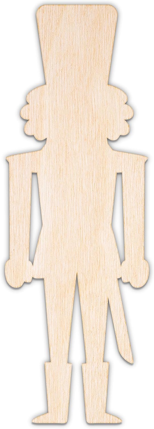 Creative Deco Personalized Wooden Plywood Cutout Shape Christmas Xmas | Snowflake | Size 3.93-39.37 in | 0.11 in Thickness | Laser Cut Wall Decoration