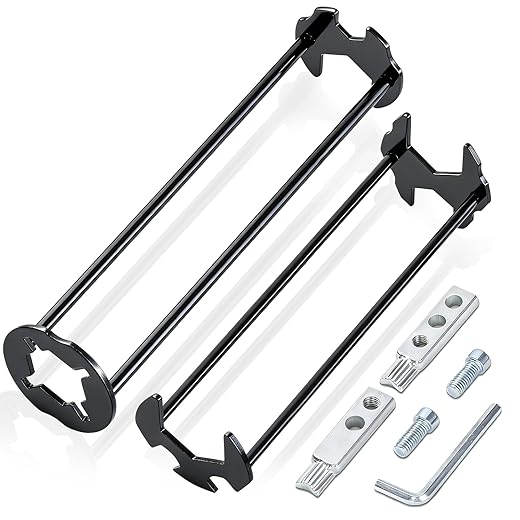 Basin Wrench and Broken Pipe Extractor Tool Set, 7 Sizes Faucet Tool Four-jaw Hex Spanner Universal Plumbers Tool for Tight Spaces, Extractor Tool for 1/2" to 1" Damaged Faucet Bolts & Pipe Threads