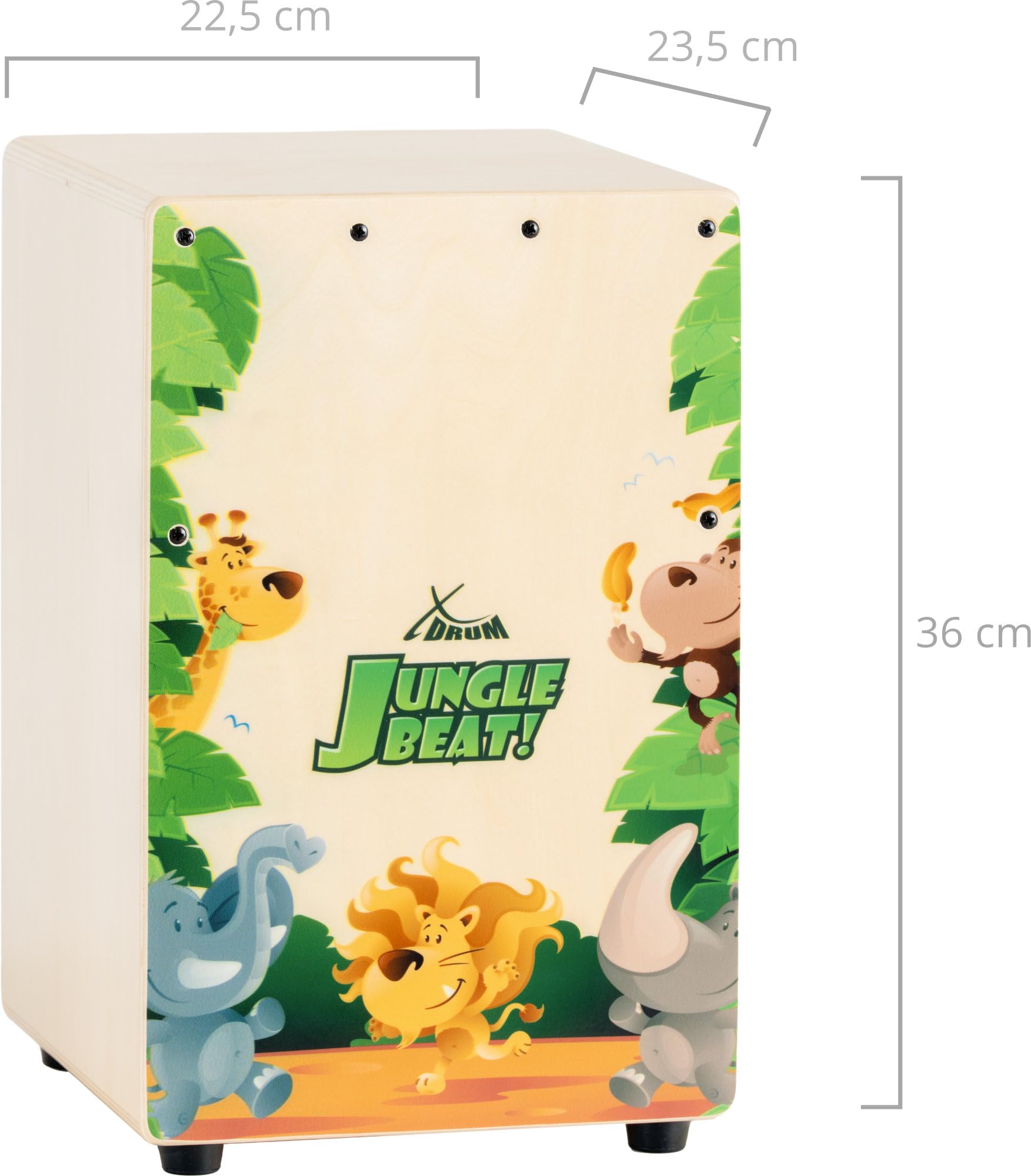 XDrum KC-37JB Cajón para niños "Jungle Beat"