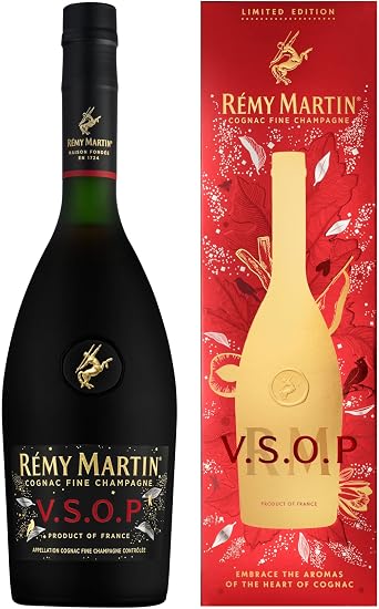 Remy Martin VSOP Cognac Fine Champagne | 2025 Limited Edition | The Heart of Cognac Collection | Red & Gold Gift Box | 70cl