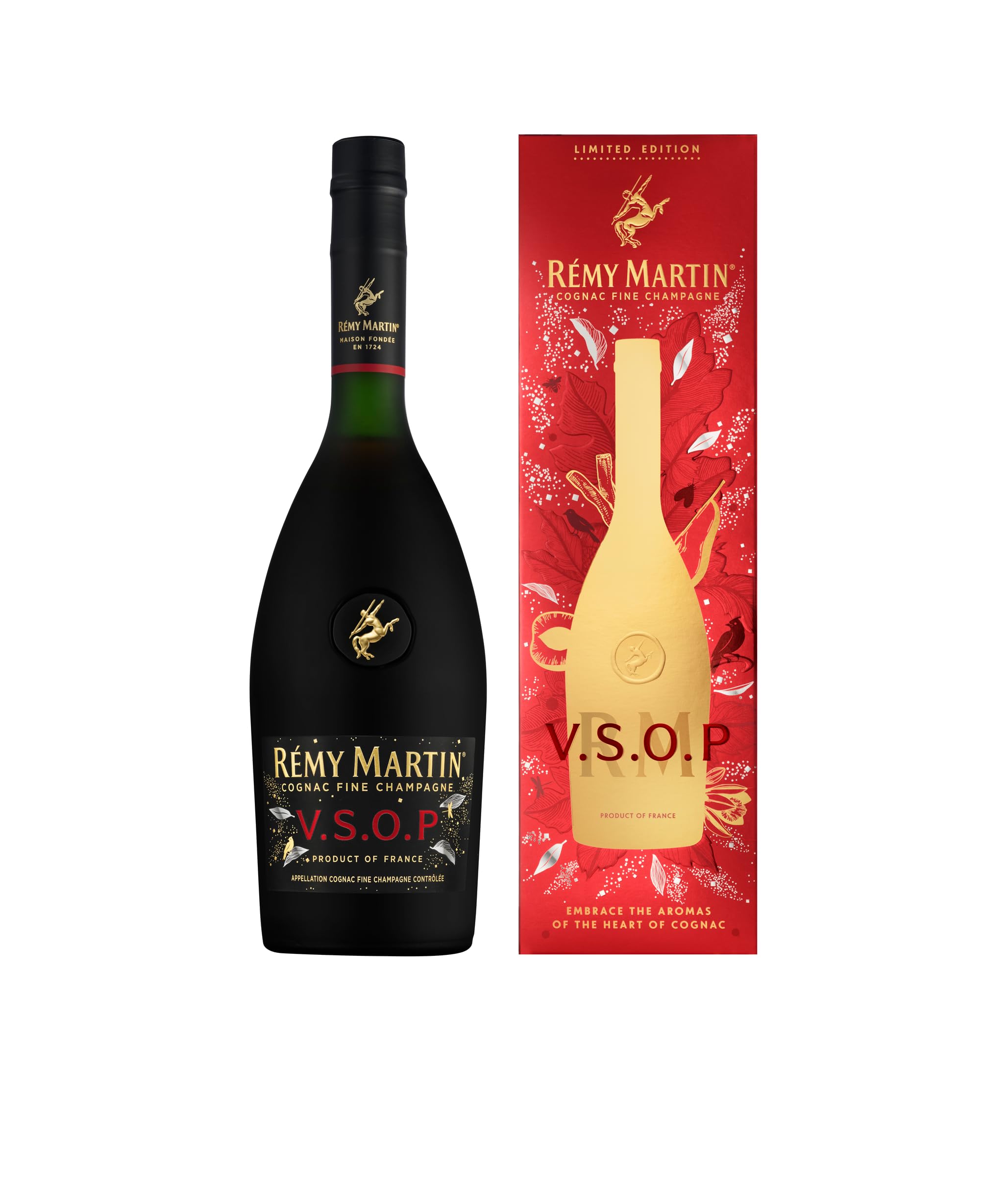 Remy Martin VSOP Cognac Fine Champagne | Limited Edition | The Heart of Cognac Collection | Red & Gold | (70cl) 2025