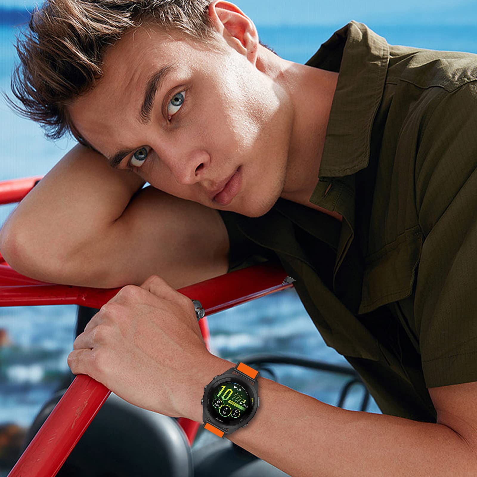 Muovrto Silikon Armband Für Garmin – 18 Mm & 22 Mm, Ersatzarmband Für Forerunner, Venu, Vivoactive