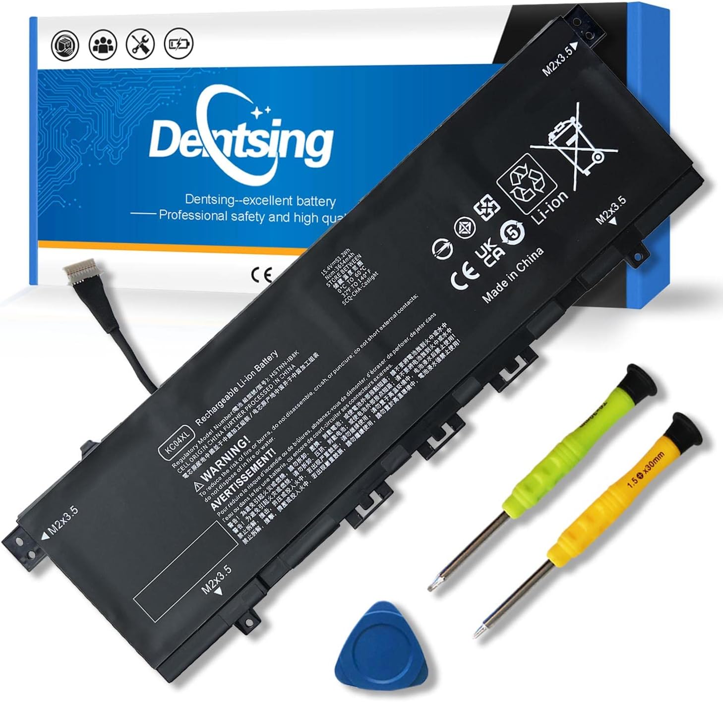 DentsingKC04XL Battery L08496-855 for HP Envy X360 13-AG 13M-AQ 13-AR 13-AH 13-AQ 13-ah0051wm 13-ag0001la HSTNN-DB8P HSTNN-IB8K L08544-1C1 L08544-2B1 TPN-W133 TPN-W136 15.4V 53.2Wh