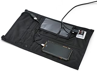 Mission Darkness Non-Window Charge & Shield Faraday Bag for Phones // Includes USB Filter and Cable Set for Data Extraction and Charging Devices While Shielded from RF Signals Black
