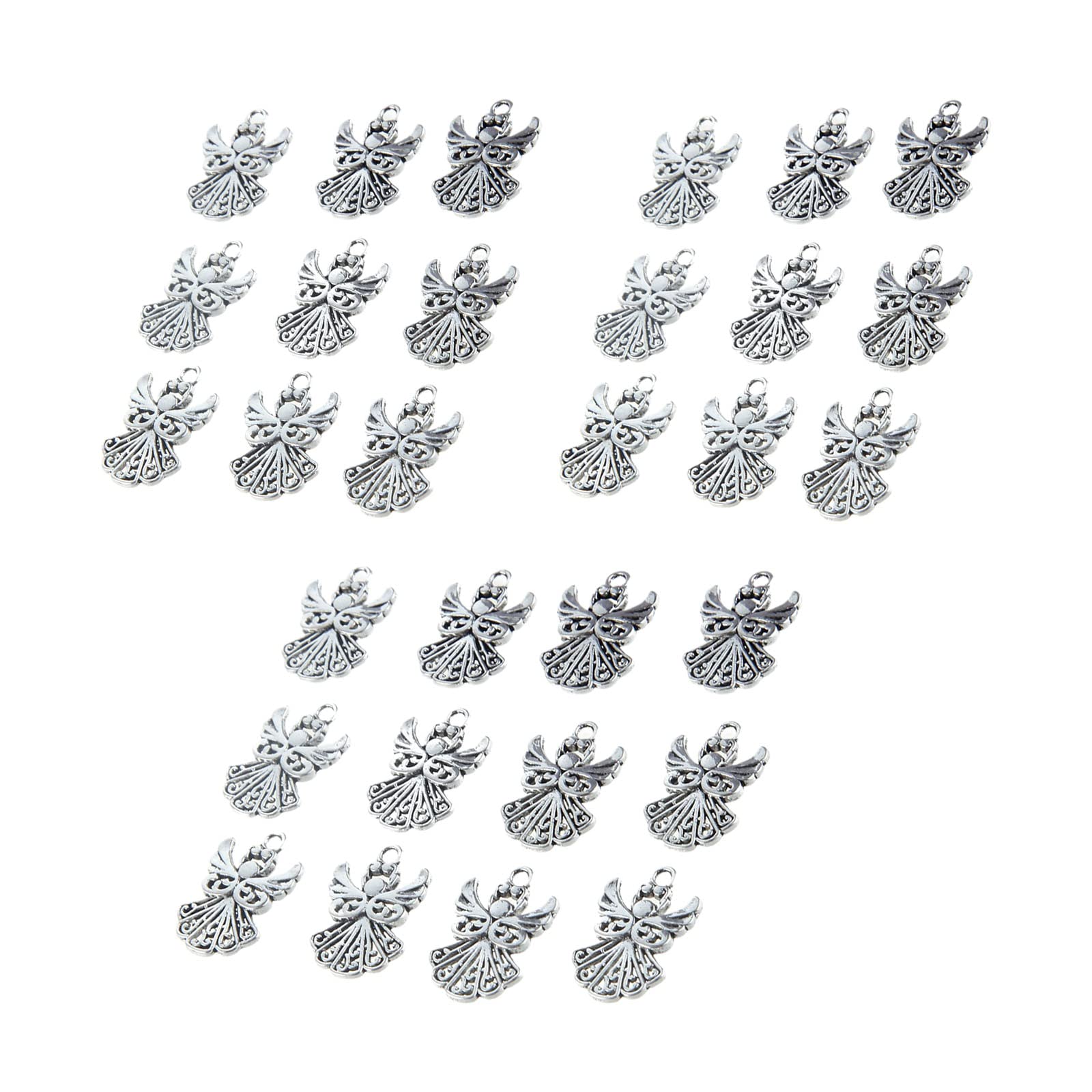 YYHONGMAI30 Pcs Angel Wings Charms Exquisite Angel Charm Beads Multipurpose Metal Wings for Bracelets Necklace Jewelry Making
