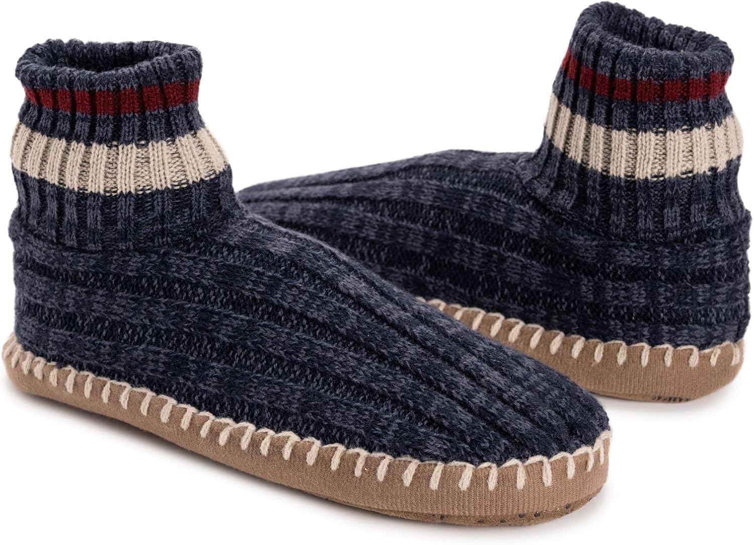 MUK LUKS Men's Cuff Bootie Slipper