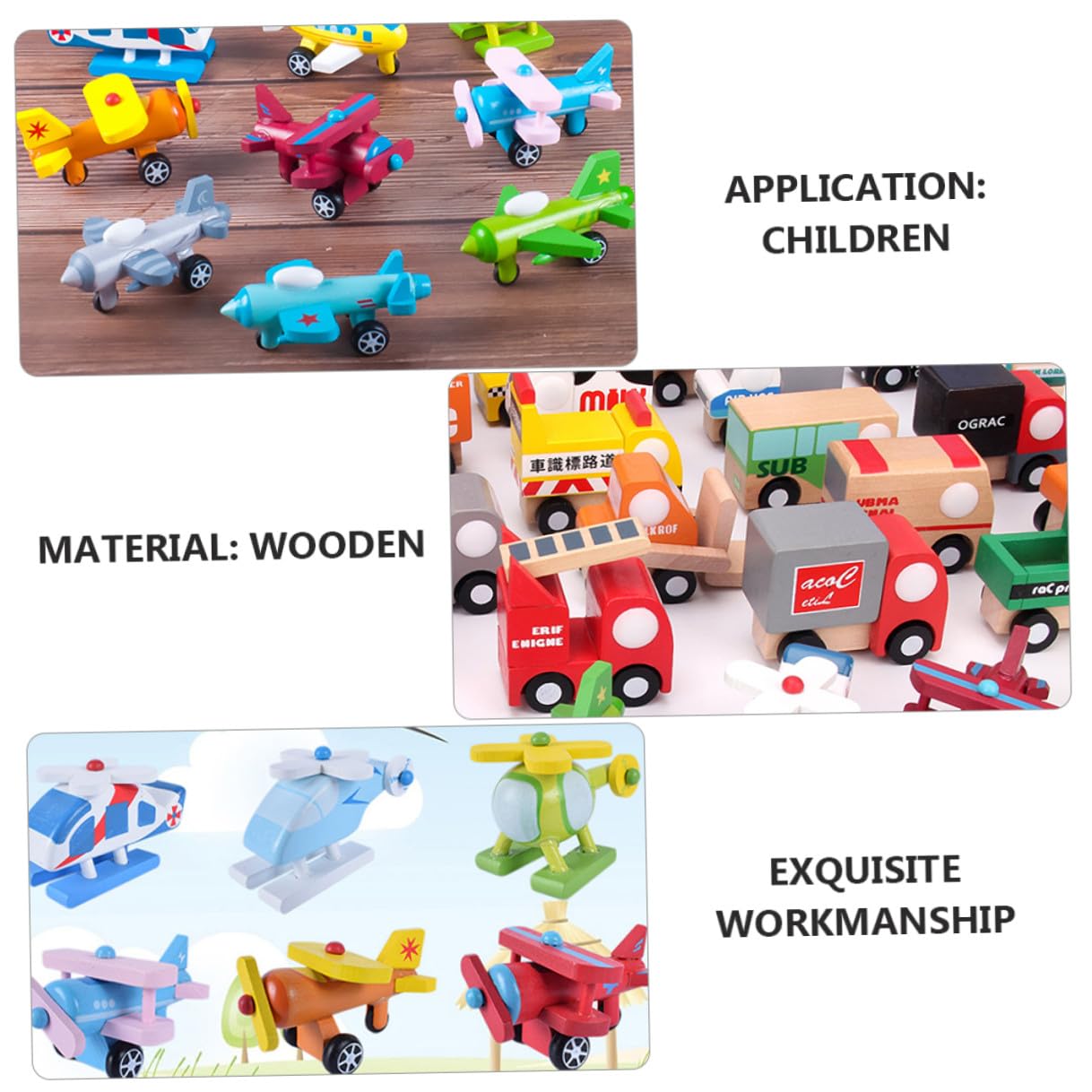 Abaodam Giocattolo Colorato 12 Pezzi Aereo per Ragazzo Ragazza Mini in Materiale Sintetico senza Sbavature, per Esercitare Abilità di Presa e Apprendimento Precoce