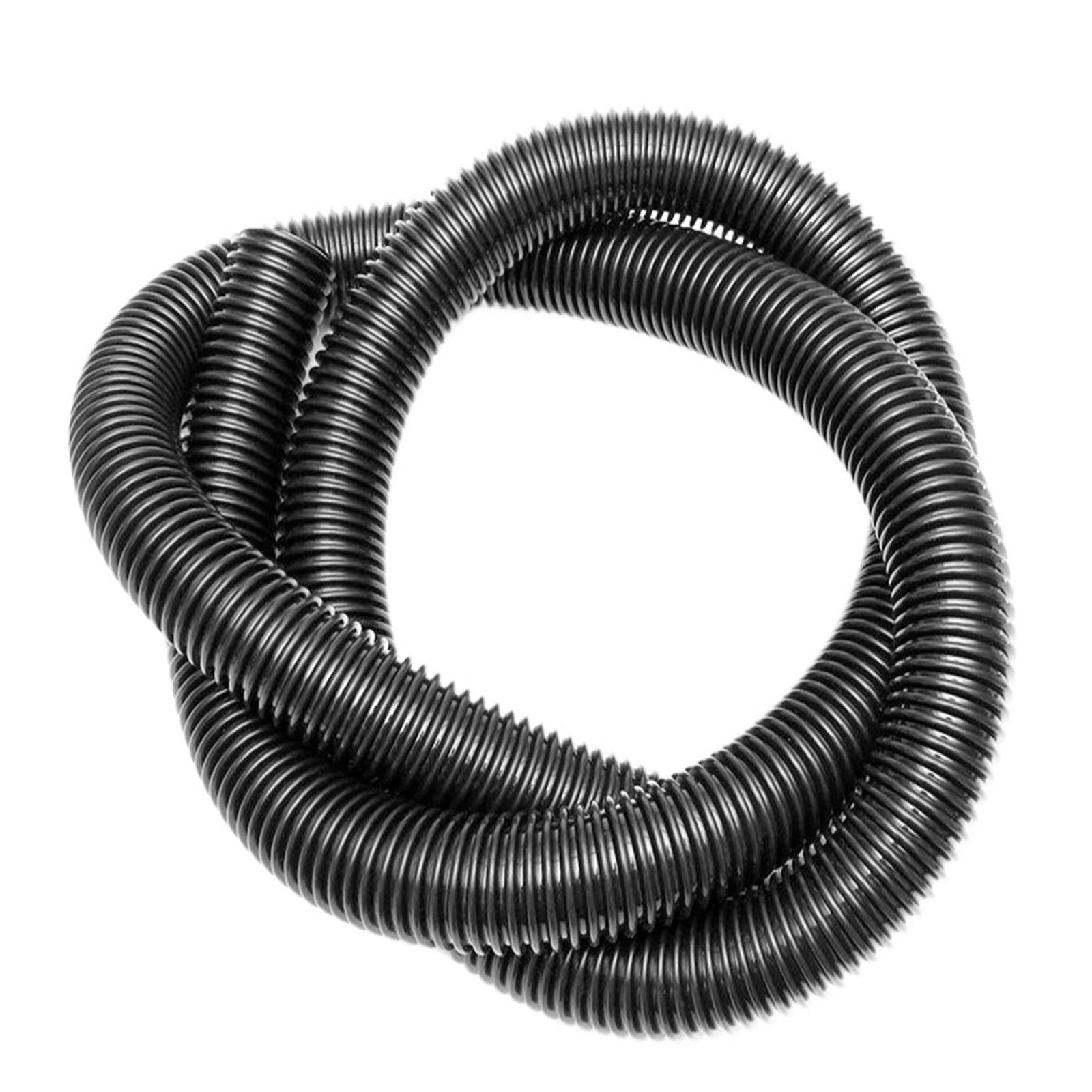 LIUCH Wewnętrzny 45mm Zewnętrzny 53mm Gwint Wąż Odkurzający Trwały Elastyczny Części Zamienne Rura Odkurzająca Miech Słomki Miękka Rura(Black-5m(45mm))