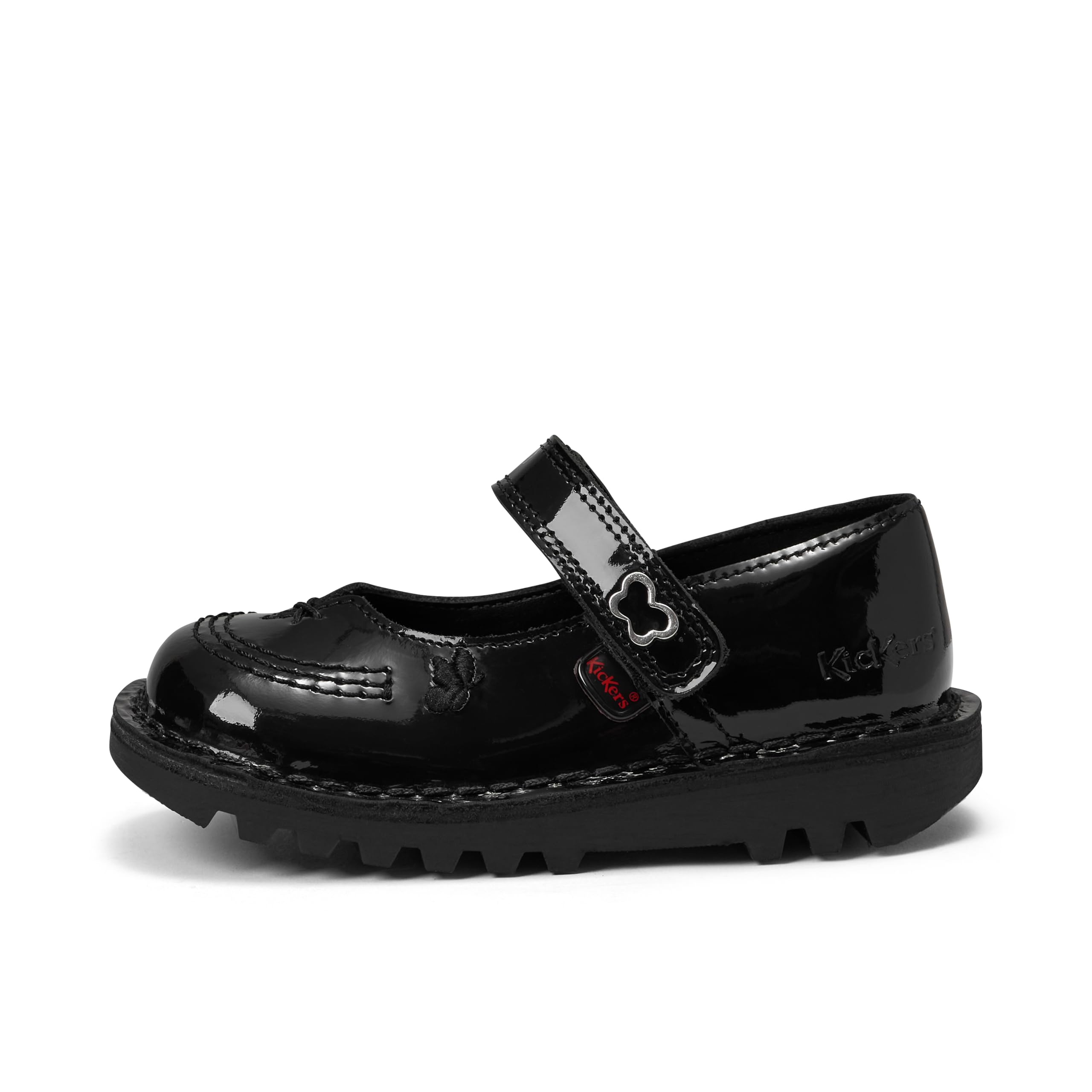 Kickers Girl's Kick Mary Jane Wings Mary Jane Shoe, Black, 7, UK