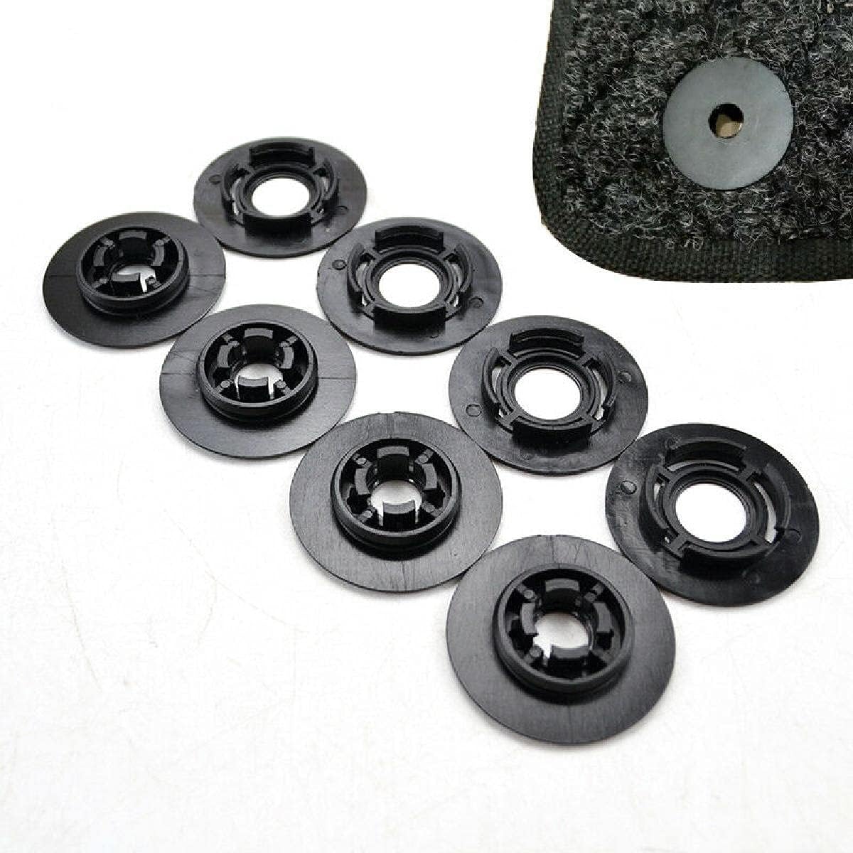 MACHSWON Car Mat Retainer Carpet Car Floor Mat Clips Carpet Fixing Clamp Fastener Black Car Carpet Mat Clips, 4Pcs Car Floor Carpet -Slip Buckle Twist Plastic Clip Black -Slip Buckle Twist