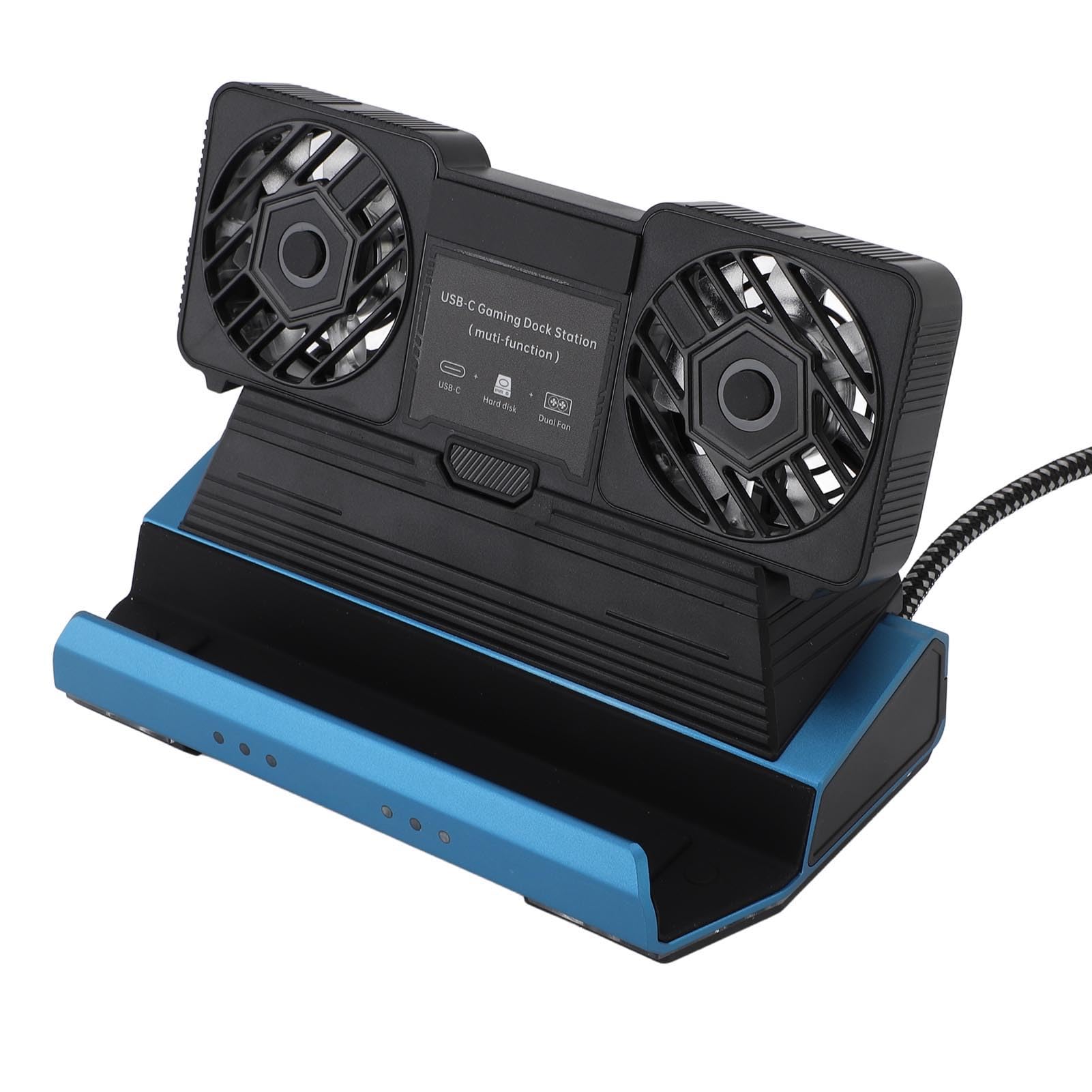 Generic Estación de Acoplamiento Multifuncional para Legion Go para Claw con Ventilador de Refrigeración Dual, Transferencia de Datos Rápida, Salida 4K 60 Hz, Base USB C para Jugadores