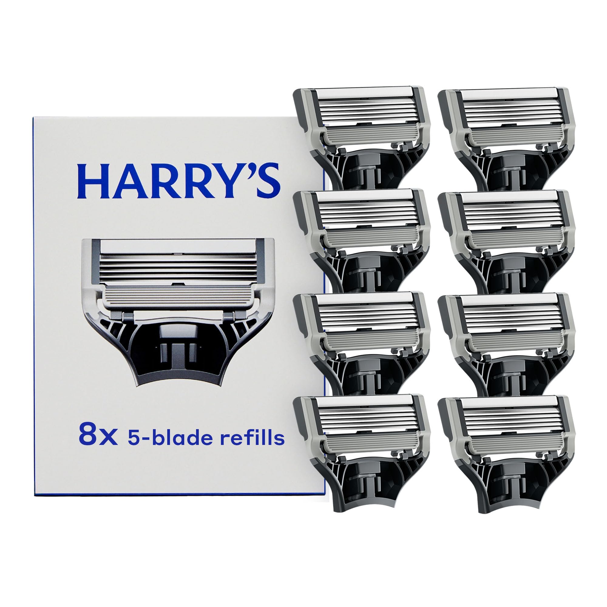 Harry's Razor Blades Refills - Razors for Men - 8 Count 8 Count (Pack of 1)