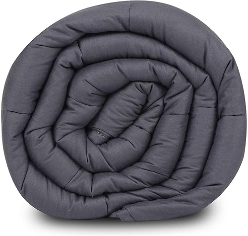 Miniatura 5 de Nova Microdermabrasion Manta con peso (15 libras, 48 x 72 pulgadas, gris) Manta pesada transpirable refrescante para adultos para todas las