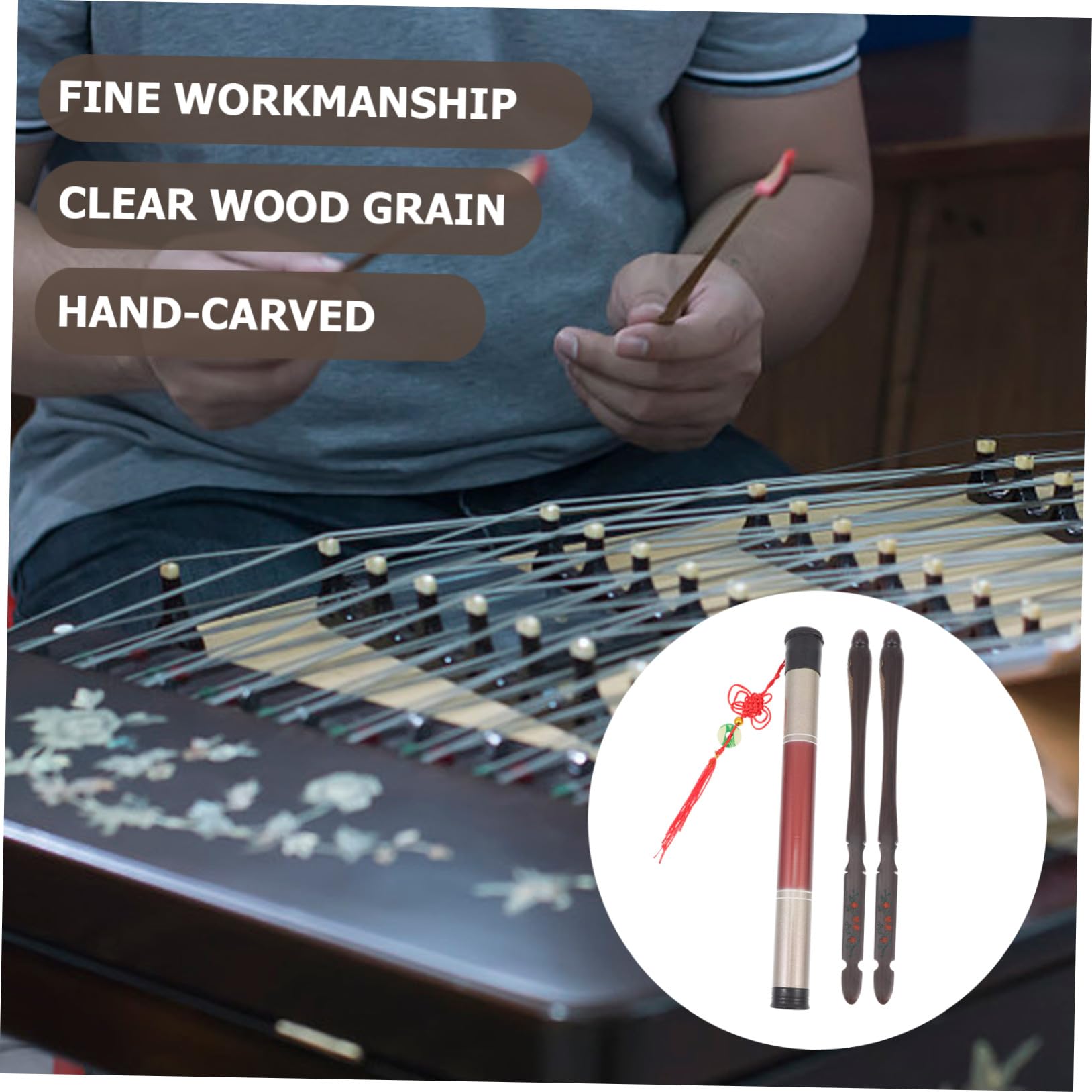 Accessori Professionali in Ebano Nero per Dulcimer Set di Martelletti a Forma di Piccolo Animale con Secchiello Lisci ed Efficienti per Strumenti Dulcimer