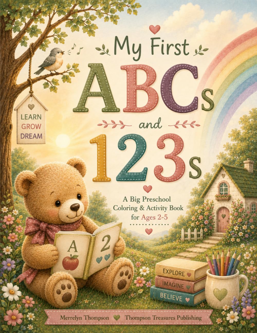 My First ABCs and 123s: A Big Preschool Coloring & Activity Book for Ages 2-5