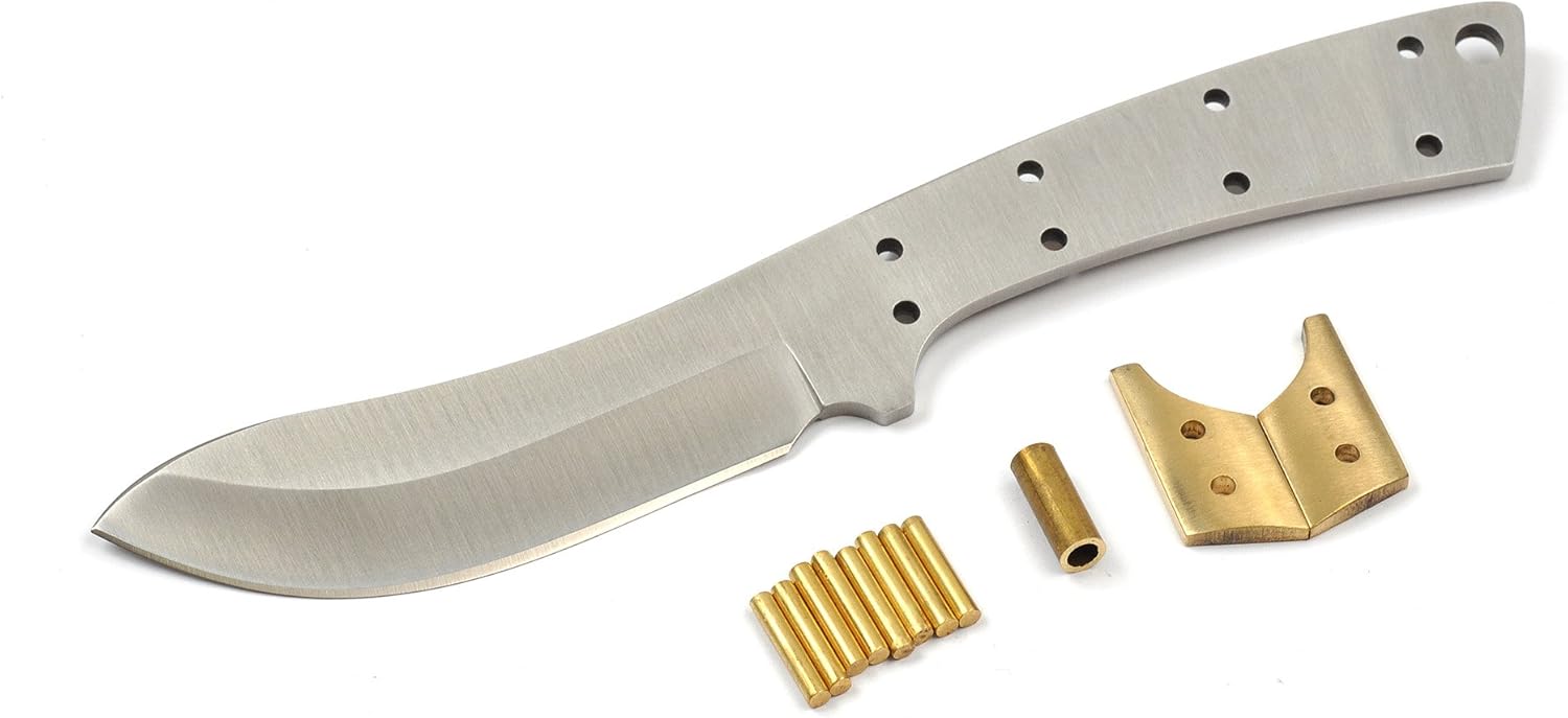 Pecos Bullnose Skinner with Brass Bolster and Pin Material CRYO