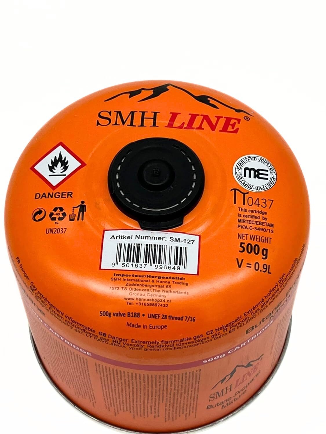 Cartucce A Gas Butano/Propano Da 500g - Confezione Da 12 | Filettatura EN 417 Universale | Per Campeggio E Lavoro