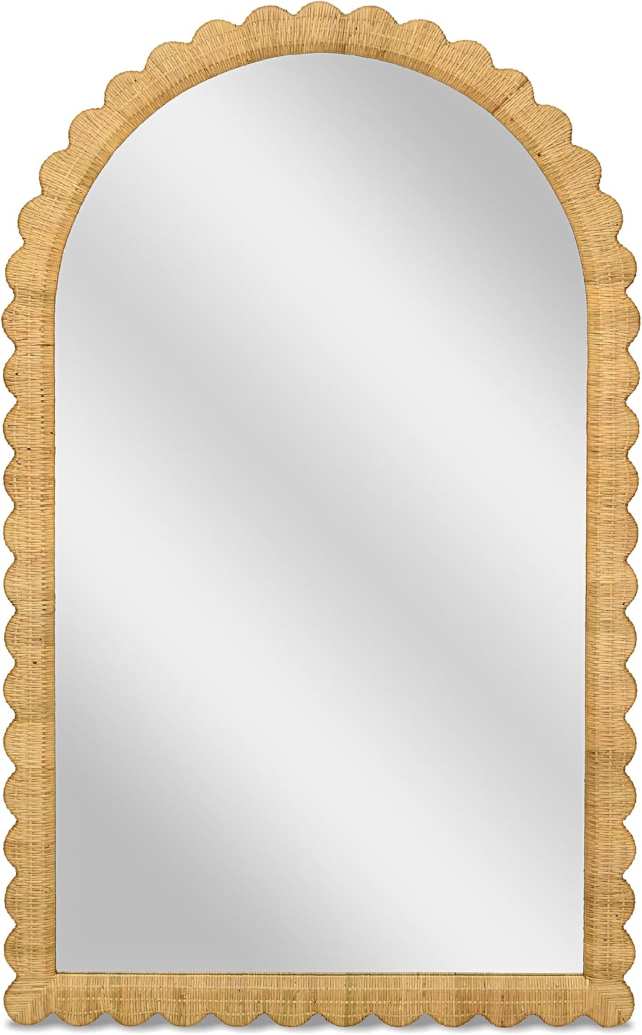 Tov Furniture Bama Long Natural Rattan Wall Mirror