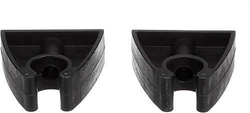 Seachoice Clip organizador de goma, negro, juego de 2, talla única