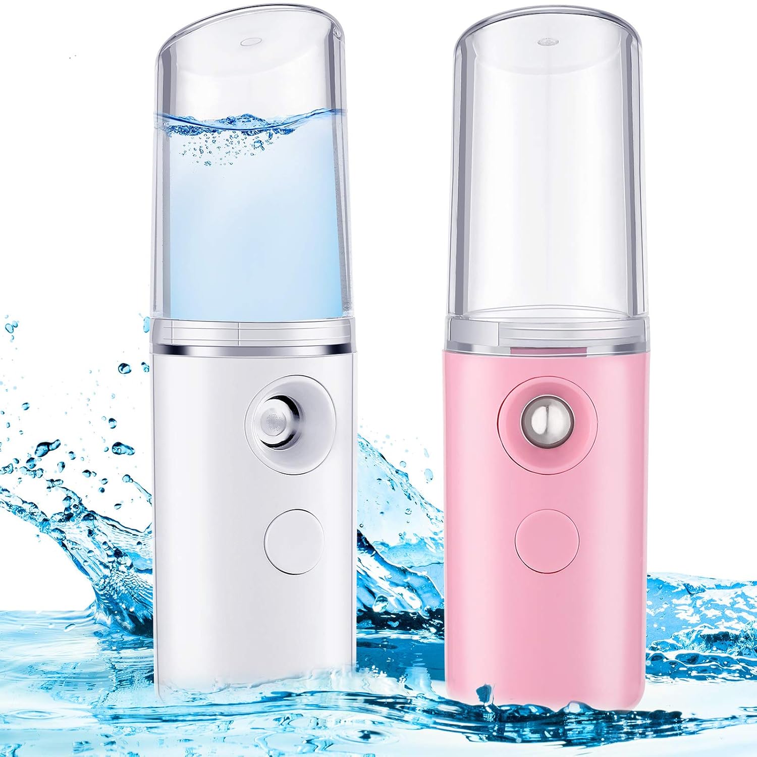 2 Pieces Nano Facial Mister 30 ml Portable Mini Facial