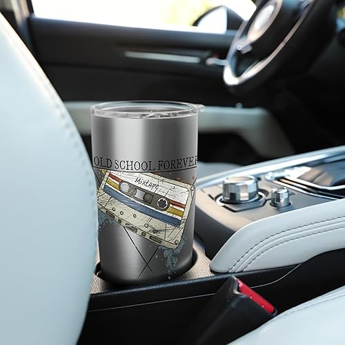 Miniatura 6 de Old School Forever Retro 90s Cassette Mixtape Vaso aislado de acero inoxidable