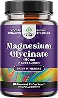 Vista 13 de Cápsulas de glicinato de magnesio de alta absorción - 500 mg de glicinato de magnesio por porción para sueño relajante más apoyo muscular, óseo