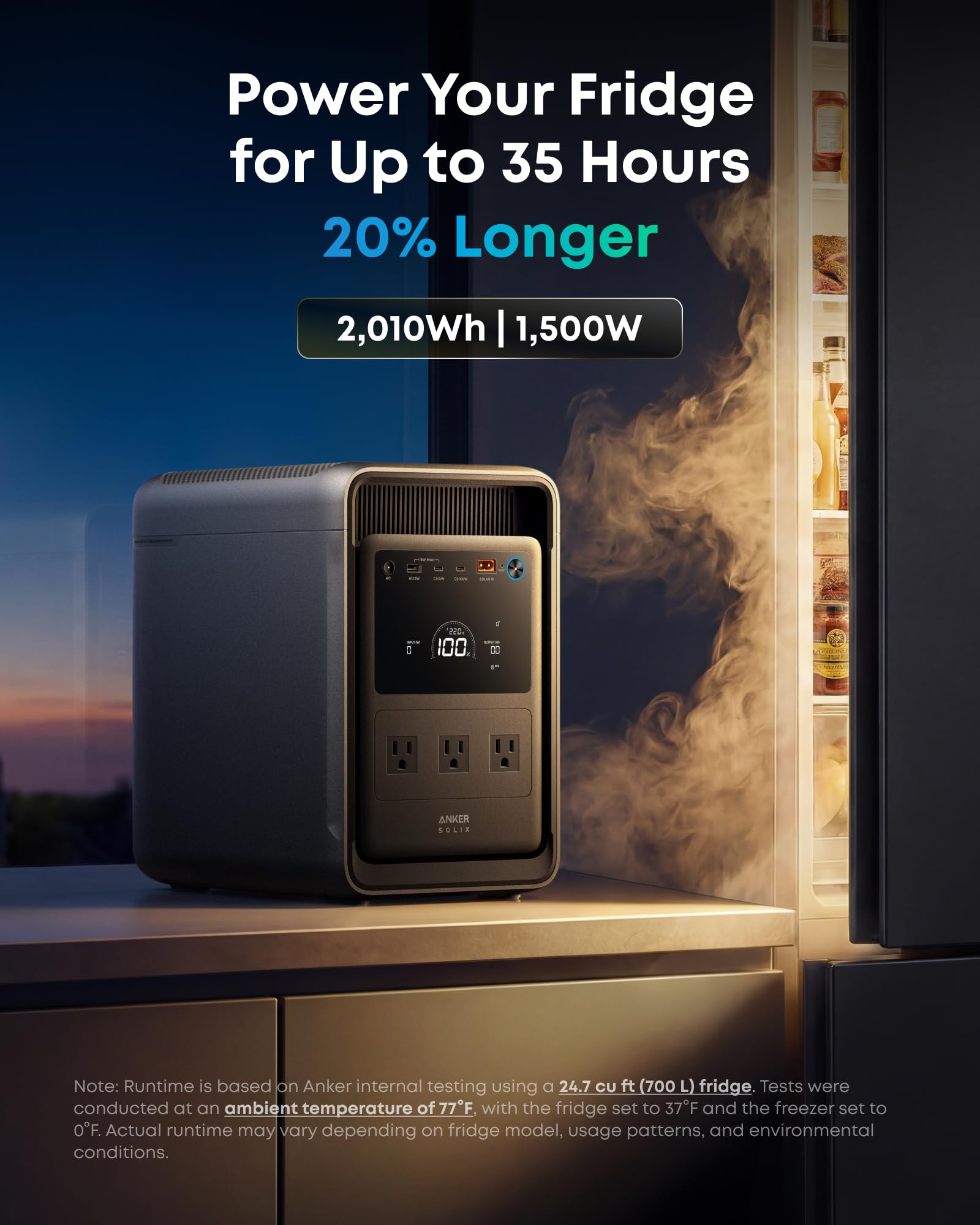Jackery Explorer 1000 v2 Portable Power Station,1070Wh,1500W | 1 Hr Fast Charge, LiFePO4 Battery, 100W USB-C Output, Solar Generator for Camping, Emergency, RV (Solar Panel Optional) thumbnail 13