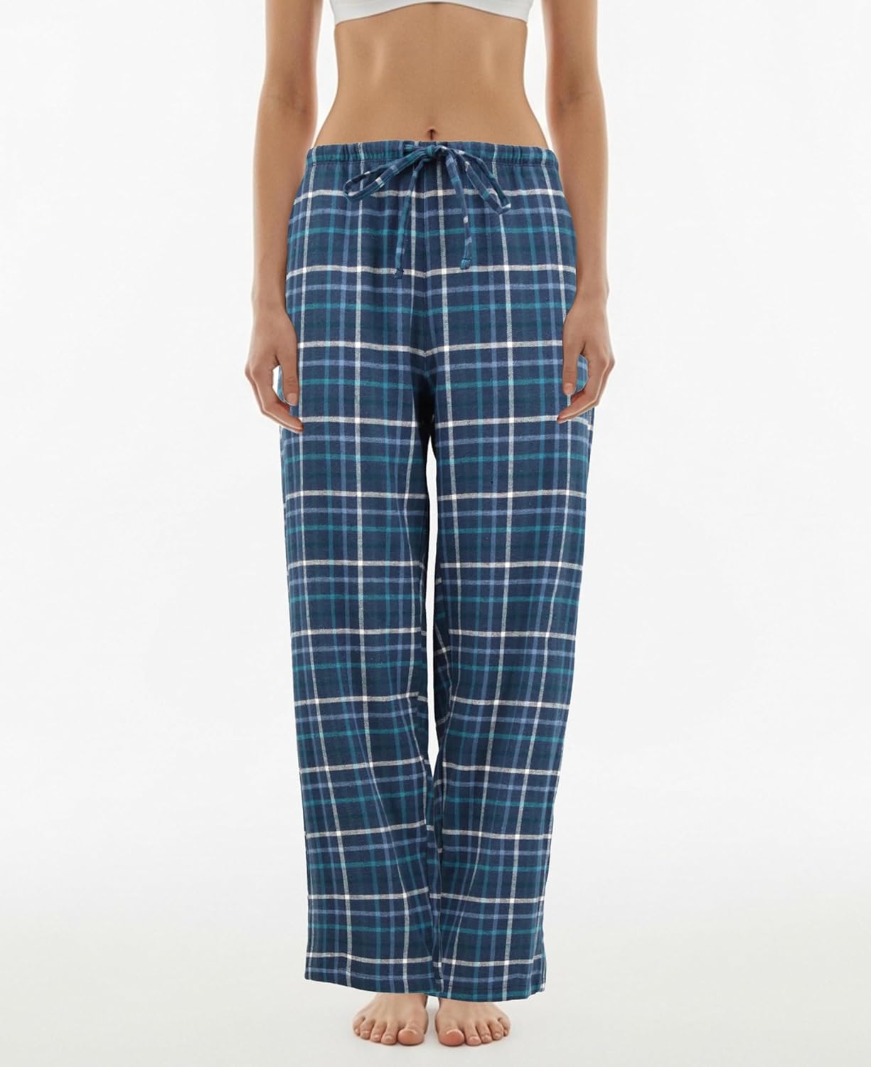 Sexy Basics Women's Lounge & Sleep PJ Pants | Soft Flannel Brush Long Bottoms |Drawstring & Pockets | Multi Packs - Image 2