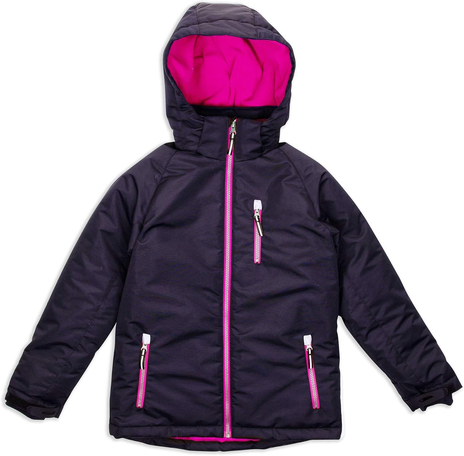 Arctic Quest Girls Windproof Waterproof Insulated Hooded Winter Snow and Ski Jacket with Zippered Pockets: Clothing, Shoes & Jewelry