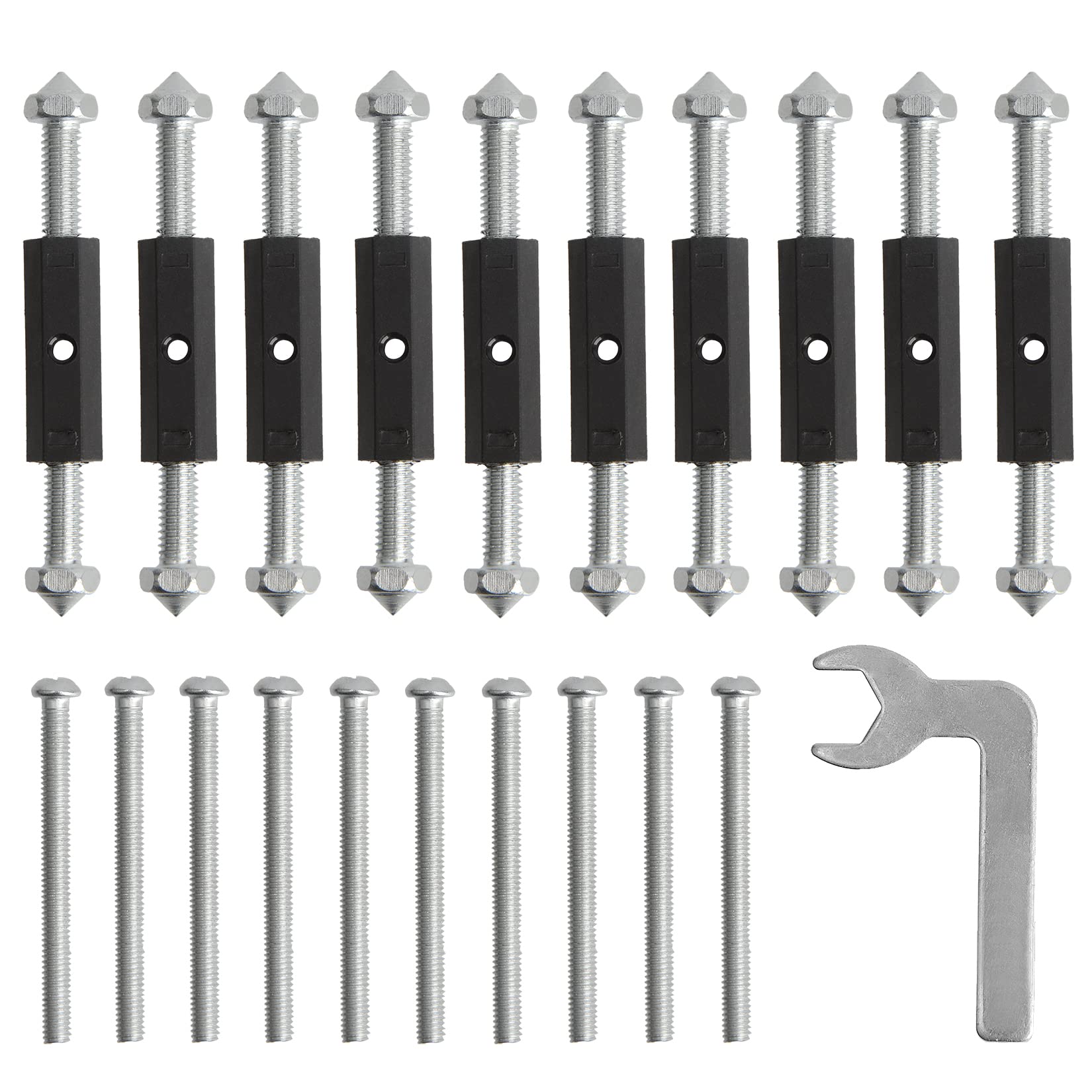 86 Type Switch Socket Cassette Repair, Adjustable Repair Device Electrical Box Repair Kit 10 Screws Tools Sturdy Switch and Socket+1 Wrench-Upgraded Nylon Insulation